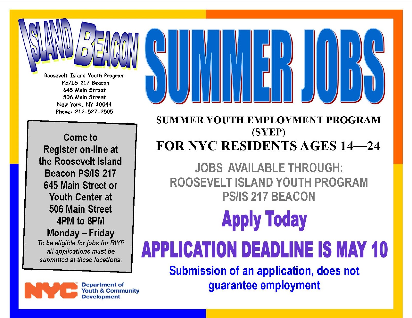 Jobs for youth employment center new york ny