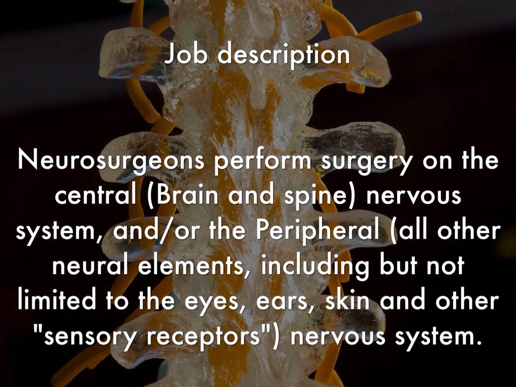 Neurosurgery nurse job description