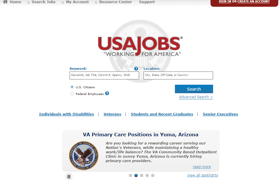 Usajobs international applicants