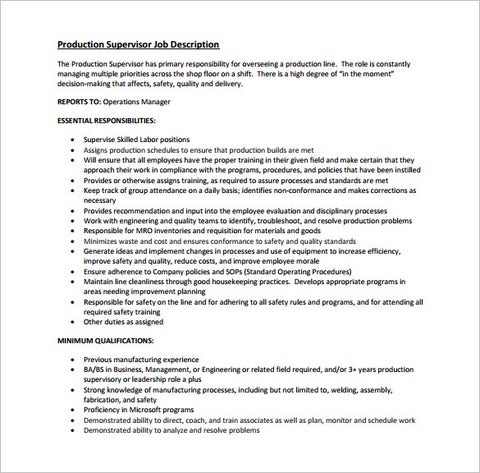 Sector specialist job description